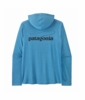Patagonia Mens Cap Cool Daily Hoody - Casting Logo Shore Blue - Light Shore Blue X-Dye