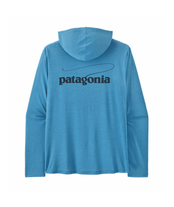Patagonia Mens Cap Cool Daily Hoody - Casting Logo Shore Blue - Light Shore Blue X-Dye