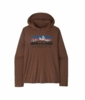 Patagonia Mens Cap Cool Daily Hoody - Fitz Roy Foothills Berm Brown - Light Berm Brown X-Dye