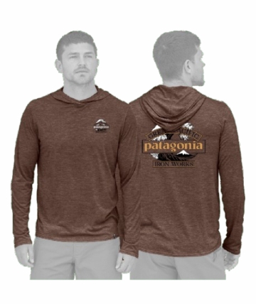 Patagonia Mens Cap Cool Daily Hoody - Great Waves Berm Brown - Light Berm Brown X-Dye