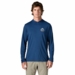 Patagonia Mens Cap Cool Daily Hoody - Great Waves Clement Blue - Light Clement Blue X-Dye