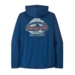 Patagonia Mens Cap Cool Daily Hoody - Great Waves Clement Blue - Light Clement Blue X-Dye
