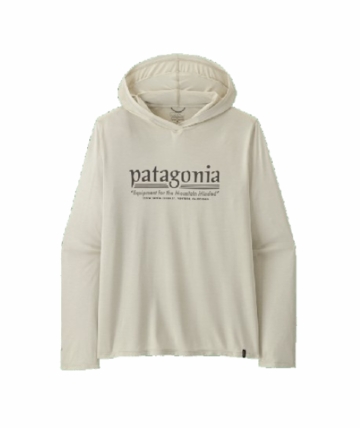 Patagonia Mens Cap Cool Daily Hoody - Hut Tripper Dyno White