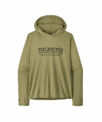Patagonia Mens Cap Cool Daily Hoody - Hut Tripper Gumtree Green - Light Gumtree Green X-Dye