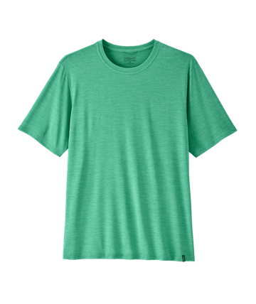 Patagonia Mens Cap Cool Daily Shirt Aqua Stone - Light Aqua Stone X-Dye