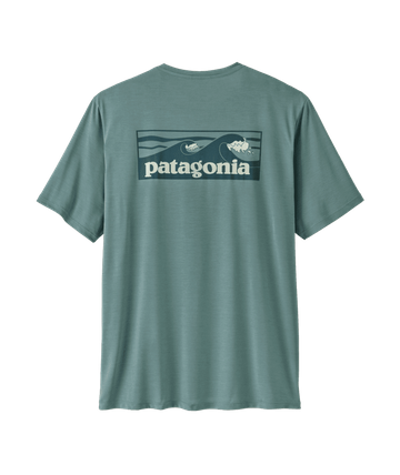 Patagonia Mens Cap Cool Daily Shirt - Boardshort Blue Sage - Light Blue Sage X-Dye