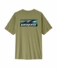 Patagonia Mens Cap Cool Daily Shirt - Boardshort Logo Gumtree Green - Light Gumtree Green X-Dye