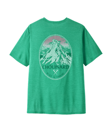 Patagonia Mens Cap Cool Daily Shirt - Chouinard Crest Aqua Stone - Light Aqua Stone X-Dye