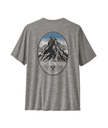 Patagonia Mens Cap Cool Daily Shirt - Chouinard Crest Feather Grey