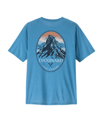 Patagonia Mens Cap Cool Daily Shirt - Chouinard Crest Shore Blue - Light Shore Blue X-Dye