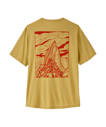 Patagonia Mens Cap Cool Daily Shirt - Cloud Crag Limestone Yellow - Light Limestone Yellow X-Dye