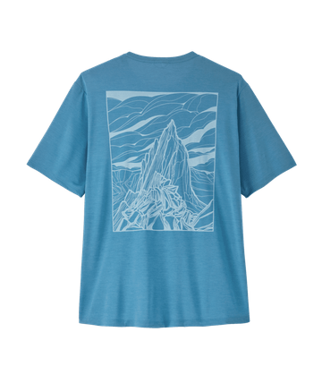 Patagonia Mens Cap Cool Daily Shirt - Cloud Crag Shore Blue - Light Shore Blue X-Dye