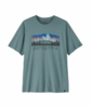 Patagonia Mens Cap Cool Daily Shirt - Fitz Roy Foothills Blue Sage - Light Blue Sage X-Dye