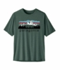 Patagonia Mens Cap Cool Daily Shirt - Fitz Roy Foothills Canopy Green - Light Canopy Green X-Dye