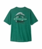 Patagonia Mens Cap Cool Daily Shirt - Great Waves Gem Green - Light Gem Green X-Dye