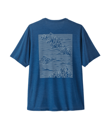 Patagonia Mens Cap Cool Daily Shirt - Strataspire Clement Blue - Light Clement Blue X-Dye 