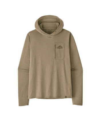 Patagonia Mens Cap Cool Sun Hoody - Cloud Crag Crest Seabird Grey - Light Seabird Grey X-Dye