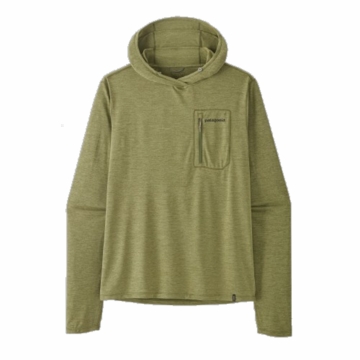 Patagonia Mens Cap Cool Sun Hoody - Fitz Roy Trout Caper Green - Buckhorn Green X-Dye