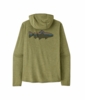 Patagonia Mens Cap Cool Sun Hoody - Fitz Roy Trout Caper Green - Buckhorn Green X-Dye