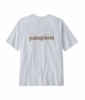 Patagonia Mens Casting Logo Responsibili-Tee White Patagonia Mens Casting Logo Responsibili-Tee White