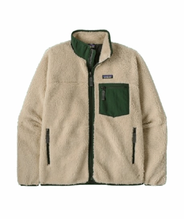 Patagonia Mens Classic Retro-X Jacket Dark Natural w/Treeline Green