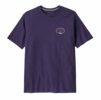 Patagonia Mens Clean Climb Roots Responsibili-Tee Plummet Purple
