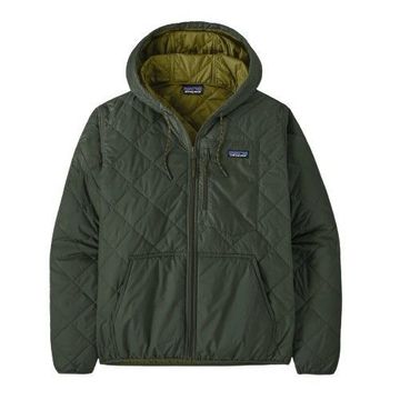 Patagonia Mens Diamond Quilted Bomber Hoody Old Growth Green (Close Out)