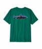 Patagonia Mens Fitz Roy Trout T-Shirt Gem Green Patagonia Mens Fitz Roy Trout T-Shirt Gem Green