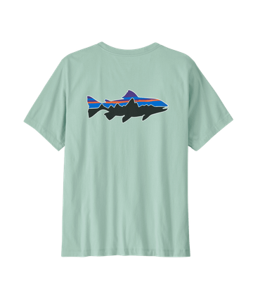 Patagonia Mens Fitz Roy Trout T-Shirt Thin Ice