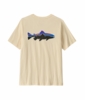 Patagonia Mens Fitz Roy Trout T-Shirt Undyed Natural Patagonia Mens Fitz Roy Trout T-Shirt Undyed Natural