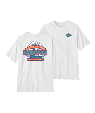 Patagonia Mens Great Waves Responsibili-Tee White