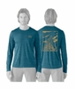 Patagonia Mens L/S Cap Cool Daily Shirt - Cloud Crag Glacial Blue - Light Glacial Blue X-Dye