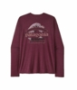 Patagonia Mens L/S Cap Cool Daily Shirt - Great Waves Berry Fig - Light Berry Fig X-Dye