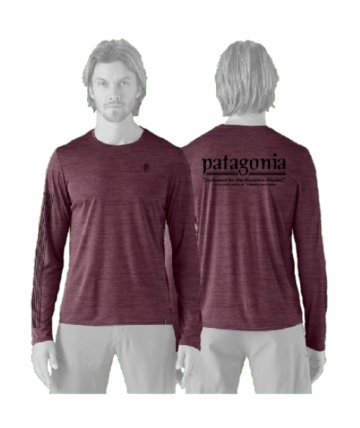 Patagonia Mens L/S Cap Cool Daily Shirt - Hut Tripper Berry Fig - Light Berry Fig X-Dye