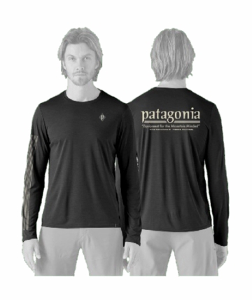 Patagonia Mens L/S Cap Cool Daily Shirt - Hut Tripper Black