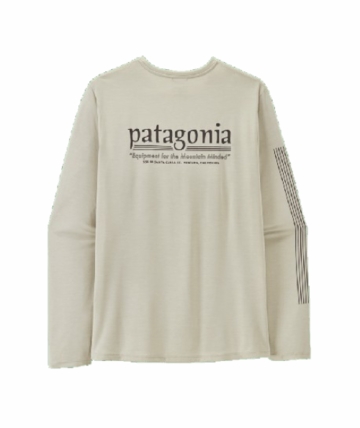 Patagonia Mens L/S Cap Cool Daily Shirt - Hut Tripper Dyno White