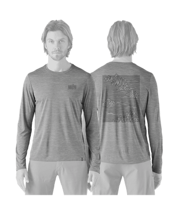 Patagonia Mens L/S Cap Cool Daily Shirt - Strataspire Feather Grey