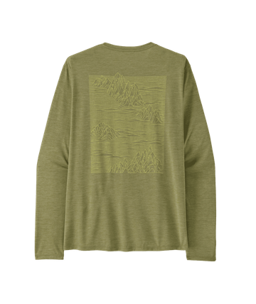 Patagonia Mens L/S Cap Cool Daily Shirt - Strataspire Gumtree Green - Light Gumtree Green X-Dye