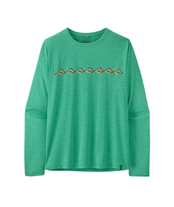 Patagonia Mens L/S Cap Cool Daily Shirt - Trailcheck Aqua Stone - Light Aqua Stone X-Dye