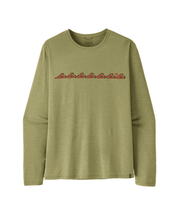 Patagonia Mens L/S Cap Cool Daily Shirt - Trailcheck Gumtree Green - Light Gumtree Green X-Dye