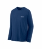 Patagonia Mens L/S Cap Cool Merino Blend Graphic Shirt Heritage Header: Clement Blue Patagonia Mens L/S Cap Cool Merino Blend Graphic Shirt Heritage Header: Clement Blue