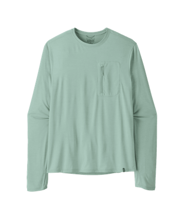 Patagonia Mens L/S Cap Cool Sun Shirt Thermal Blue - Thin Ice X-Dye