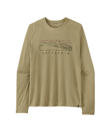 Patagonia Mens L/S Cap Cool Trail Shirt - Stratapeaks Weathered Stone