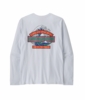 Patagonia Mens L/S Great Waves Responsibili-Tee White Patagonia Mens L/S Great Waves Responsibili-Tee White
