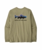 Patagonia Mens L/S Home Water Trout Responsibili-Tee Gumtree Green Patagonia Mens L/S Home Water Trout Responsibili-Tee Gumtree Green