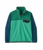 Patagonia Mens Lightweight Synchilla Snap-T Pullover Aqua Stone Patagonia Mens Lightweight Synchilla Snap-T Pullover Aqua Stone