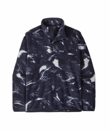 Patagonia Mens Lightweight Synchilla Snap-T Pullover Polar Breeze: Sunken Blue