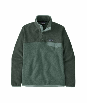 Patagonia Mens Lightweight Synchilla Snap-T Pullover Canopy Green
