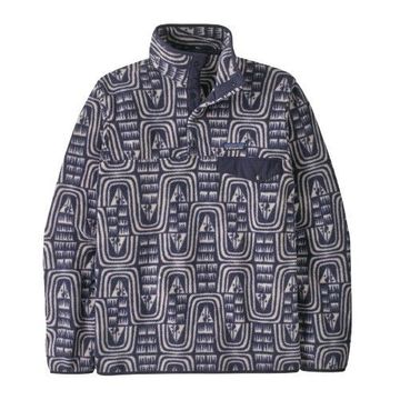 Patagonia Mens Lightweight Synchilla Snap-T Pullover Flow: Sunken Blue