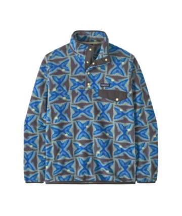 Patagonia Mens Lightweight Synchilla Snap-T Pullover Deep Freeze: Forge Grey